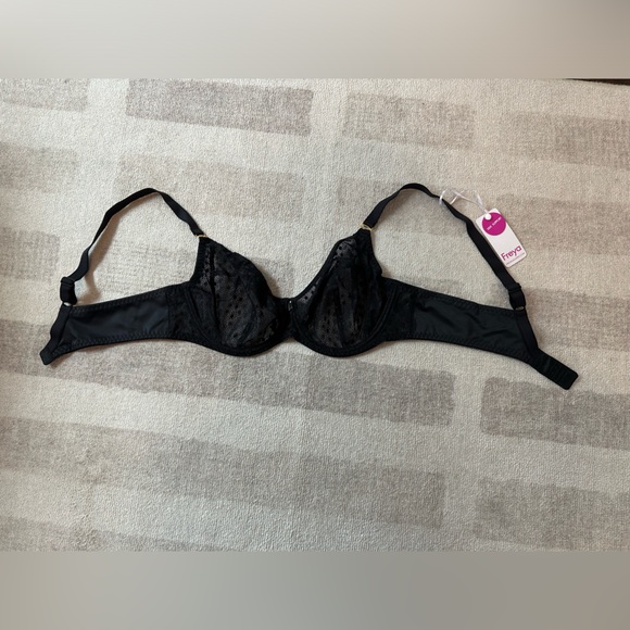 Freya Starlight Side Support Balcony Bra Black NWT (Size 38D) - Picture 4 of 8